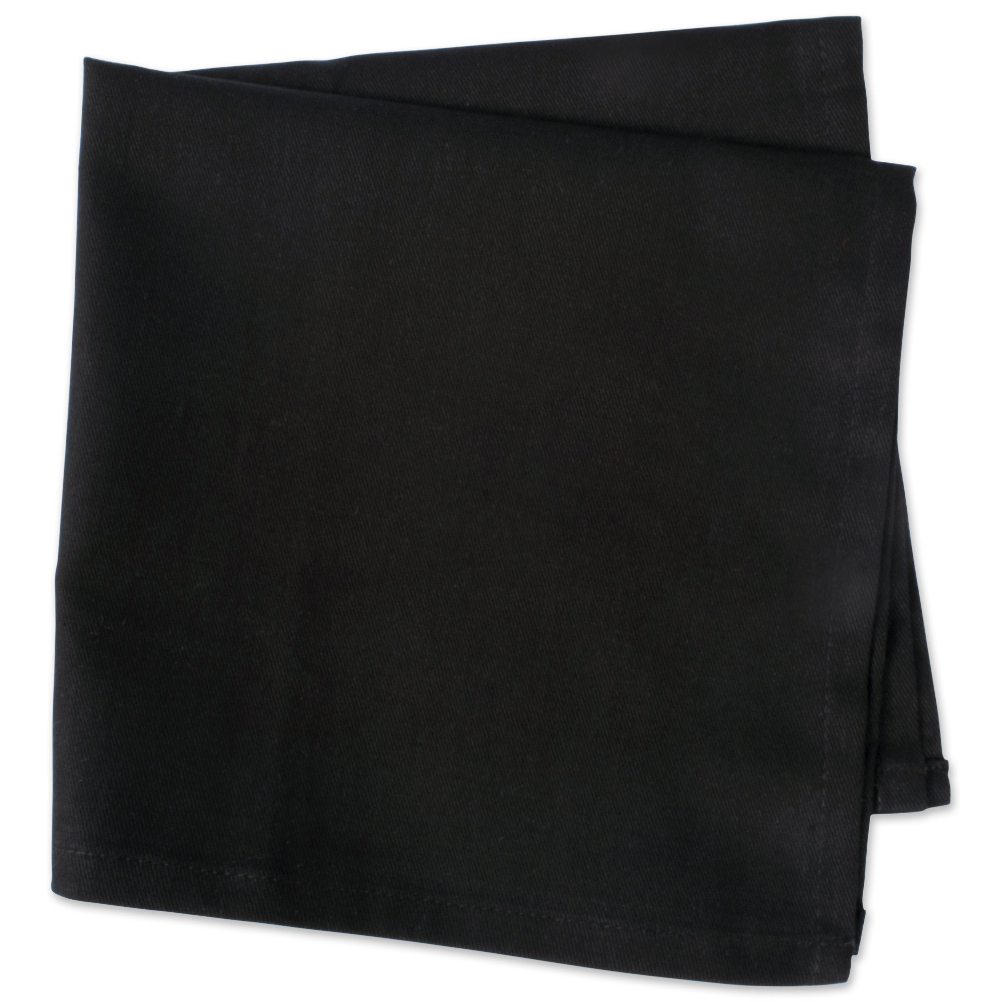 DII Solides Servietten-Set Kollektion:, Baumwolle, schwarz, 20" x 20" (Set of 6), 6