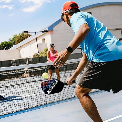 Miniatura 3 de MADOG Pickle Ball Paddle Set of 2, Indoor Outdoor Carbon Fiber Pickleball Rackets Lightweight Pickleball Rackets Set