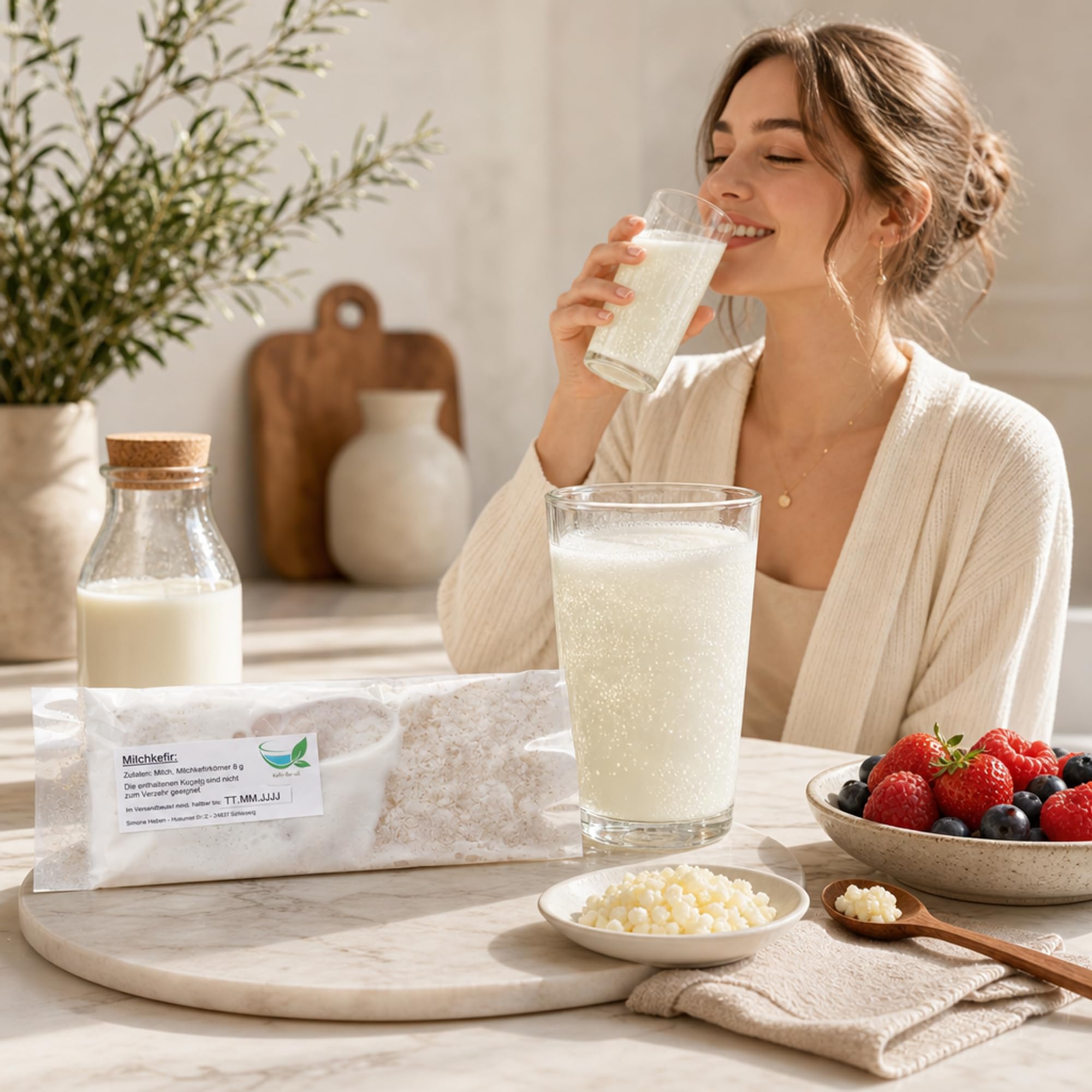 Starterset Milchkefir klein, Kefirknollen zur Herstellung von Kefir, aktiv und vital