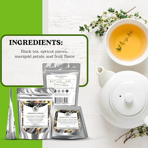 Vista 20 de Nelson's Tea Mango Passionfruit - Té negro de hojas sueltas - Mezcla irresistible de té negro, mango seco, acianos, pétalos de caléndula y cártamo
