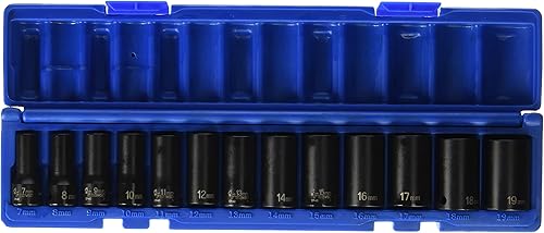 Miniatura 2 de Grey Pneumatic - Juego de 12 casquillos Juego de 13 piezas punta 12 métrica estándar