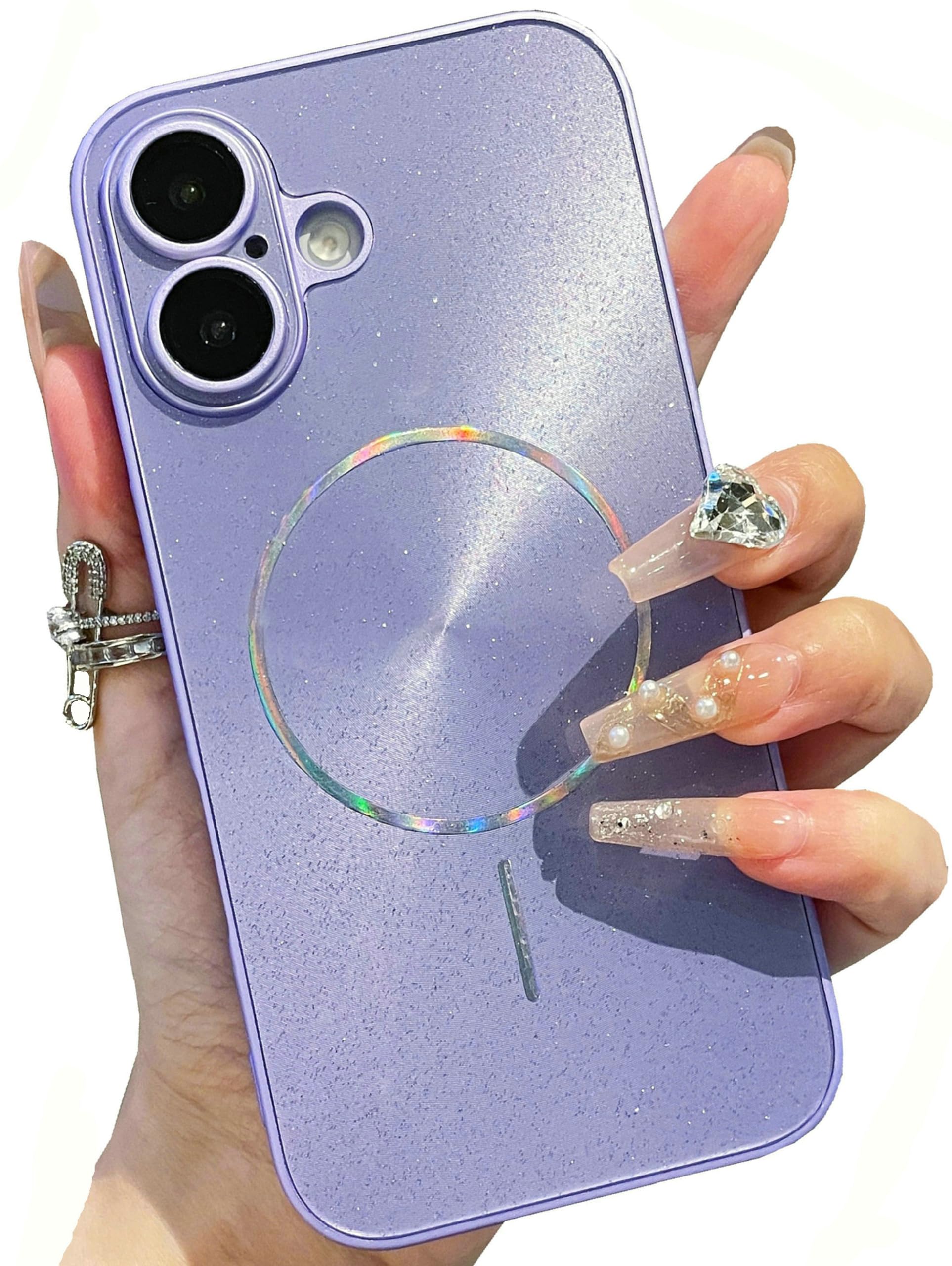 Coque magnétique pour iPhone 14 Pro violette JANDM anti-chocs - 8