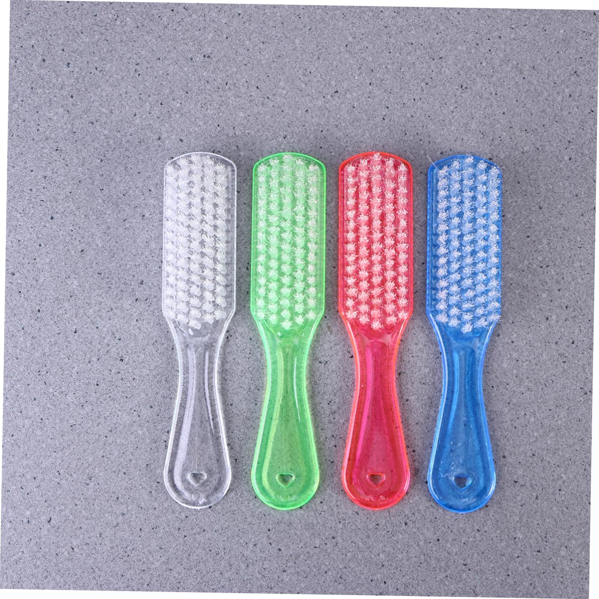 KOMBIUDA 4 Cepillos de Plástico para Limpiar Zapatos y Ropa Mango Ergonómico Fácil de Agarrar, Diseño Práctico para Uso Hogar y Diversos Proyectos Color Aleatorio