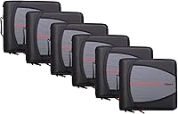 Vista 31 de Case-it Mighty Zip Tab - Carpeta escolar con cremallera, junta tórica de 3", capacidad para 600 hojas, carpeta expansible de 5 asignaturas