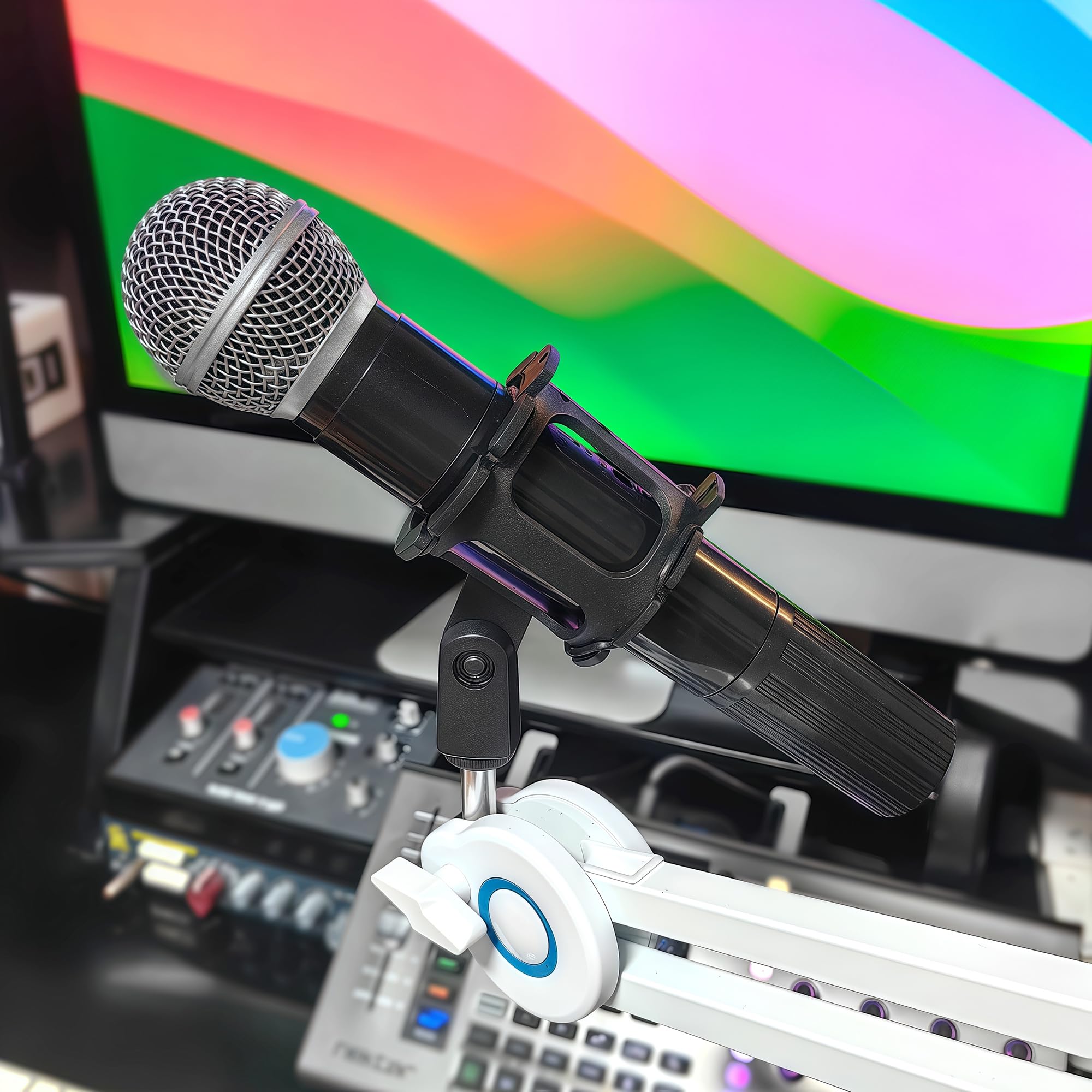 Musiin Microphone Shockproof Shock-absorbing Stand, Compatible with Rode/Sennheiser/AKG,Condenser Microphones - Image 4