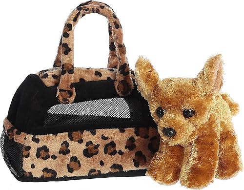 Miniatura 2 de Aurora World Fancy Pals Chihuahua - Cartera transportadora con peluche