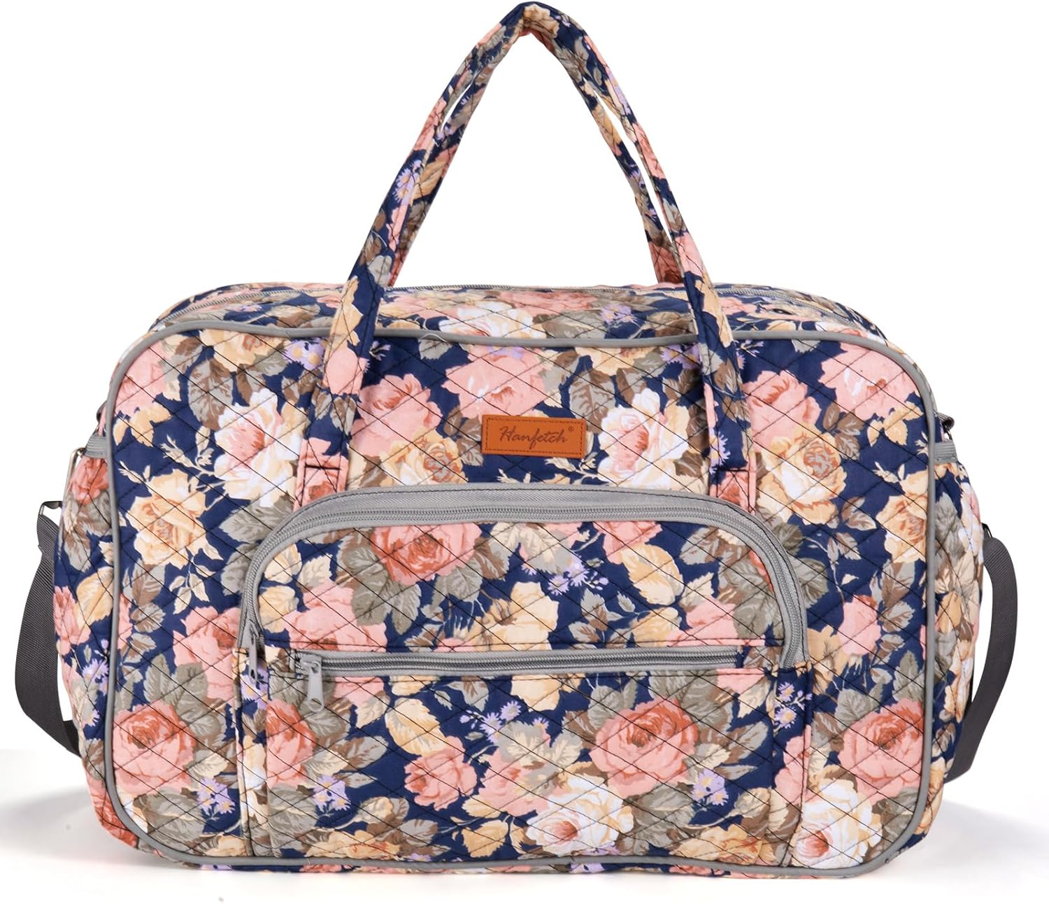 Yarn Storage Organizer, Knitting Crossbody Bag, Large Crochet Tote Bag Yarn Holder Case for Carrying Projects, Knitting Needles, Crochet Hooks and Other Accessories (Peony)