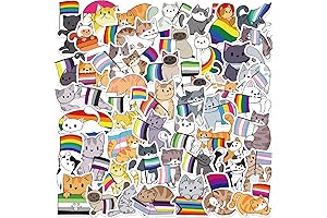 Cat Pride Stickers: Celebrate Pride with Vinyl Decals