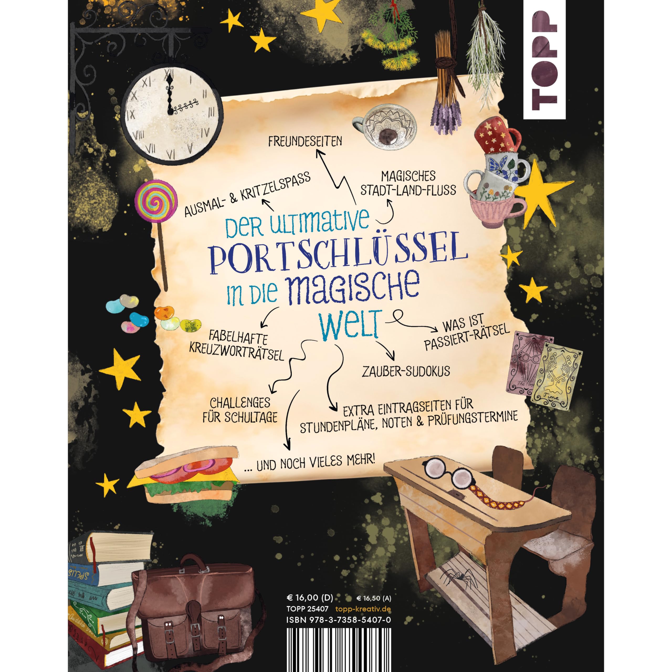 Mein inoffizielles Harry-Potter-Zauberbuch für magische Schulpausen. Zauberhafte Beschäftigungen, Rätsel, Challenges und mehr.: Der ultimative Portschlüssel in die magische Welt!