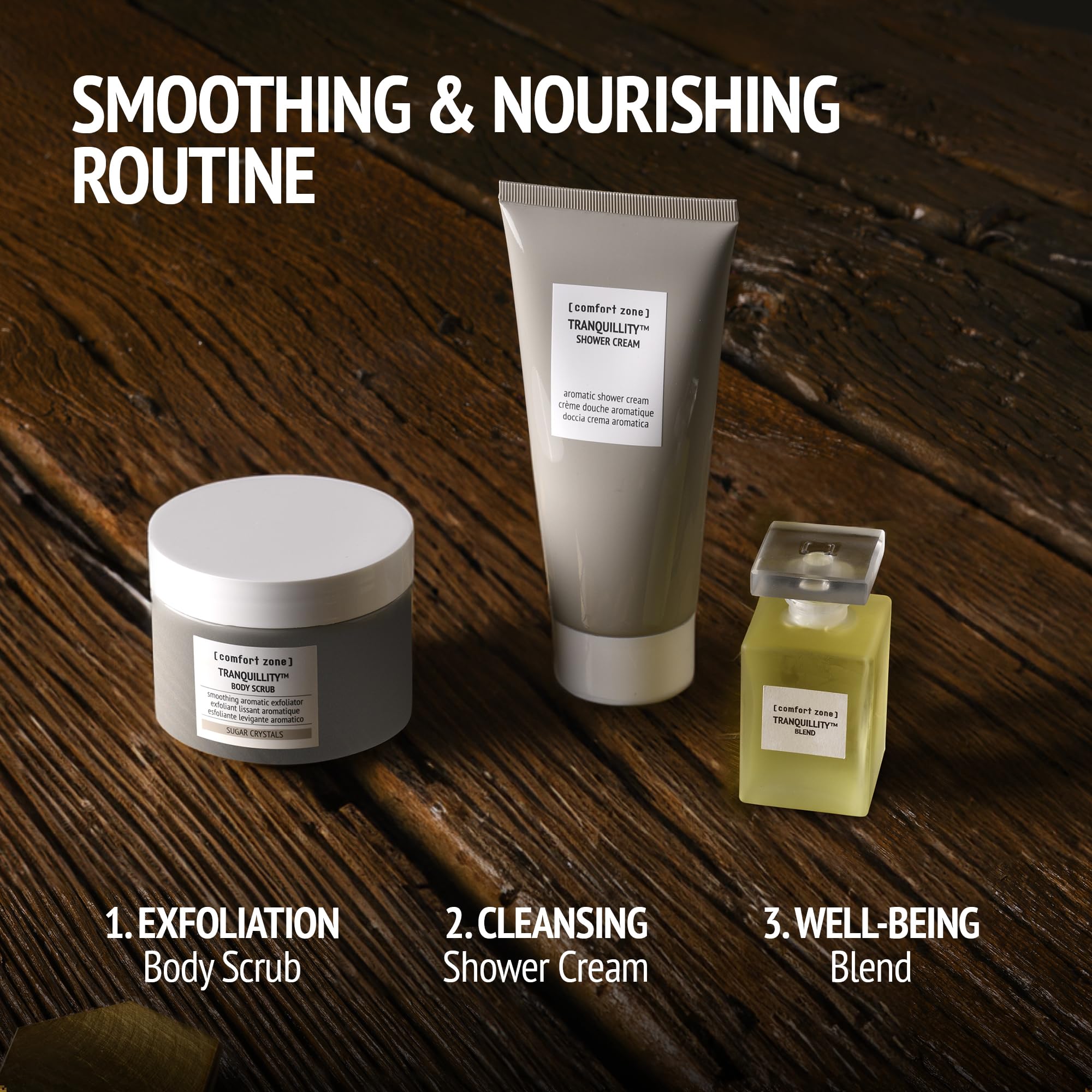 Tranquillity Body Scrub, Exfoliating Treatment, Smooths, Softens, Nourishes, Glowing Skin, Clean Beauty, Sugar Crystals, Amaranth & Almond Oils, All Skin Types, 10.06 Oz