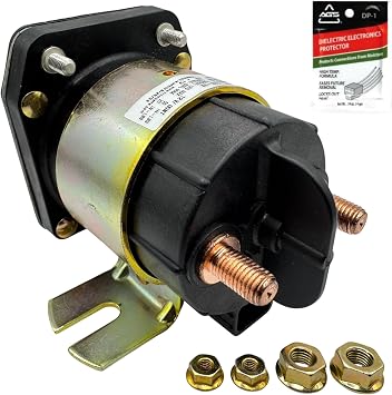 Genuine Trombetta 114-1211-020-02 12V Heavy Duty Solenoid Relay Kit, Replaces SnowEx B62178 Snow Plow, Winnebago 008188-02-000, RV Battery Isolator, Hydraulic Pump, Dump Trailer, 225 Amp