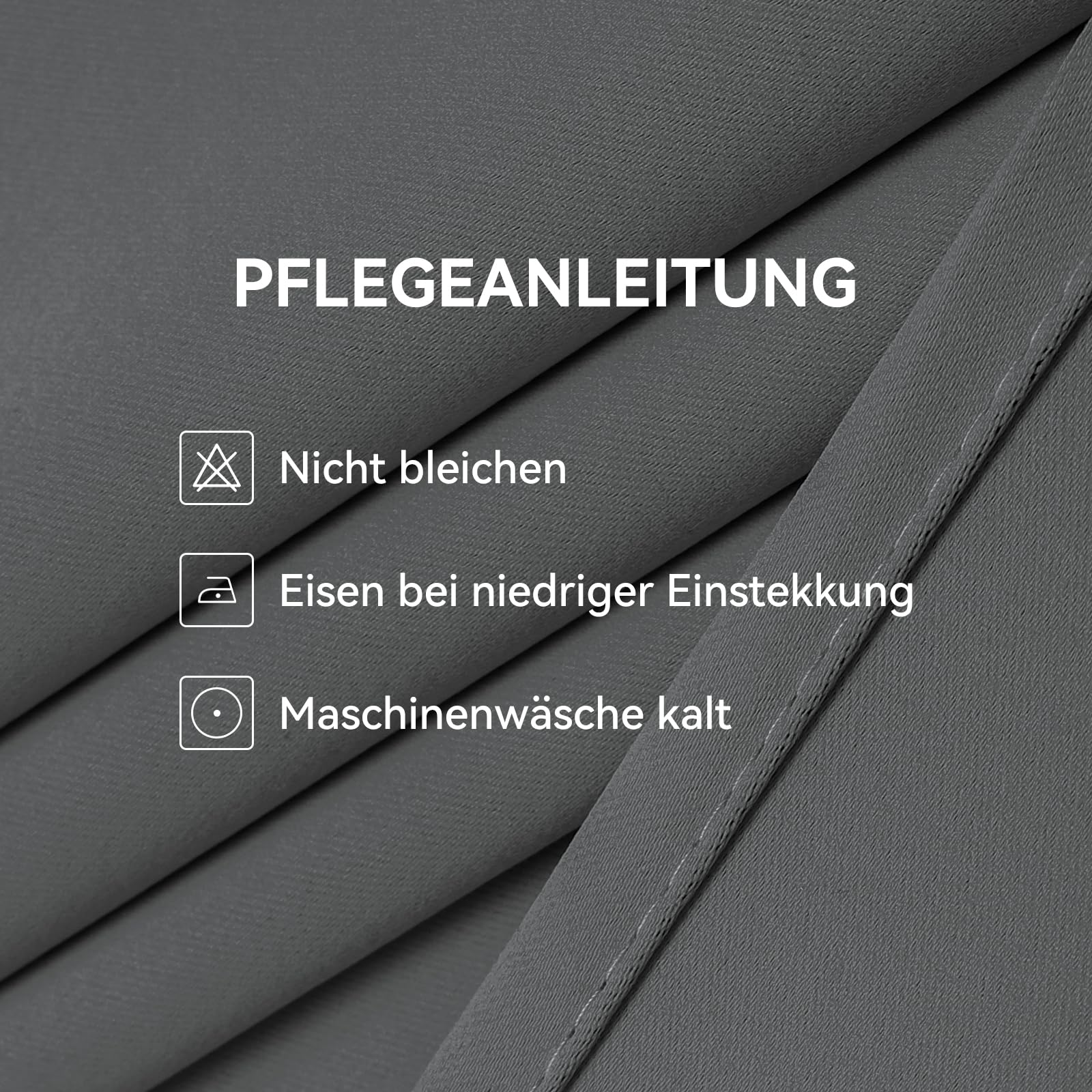 CUCRAF Thermovorhang Kälteschutz Verdunklungsvorhänge 2er Set H225 x B140 cm Gardinen mit Ösen Dunkelgrau Vorhang Blickdicht, Weich und Langlebig Schallschutz Vorhang für Schlafzimmer Wohnzimmer
