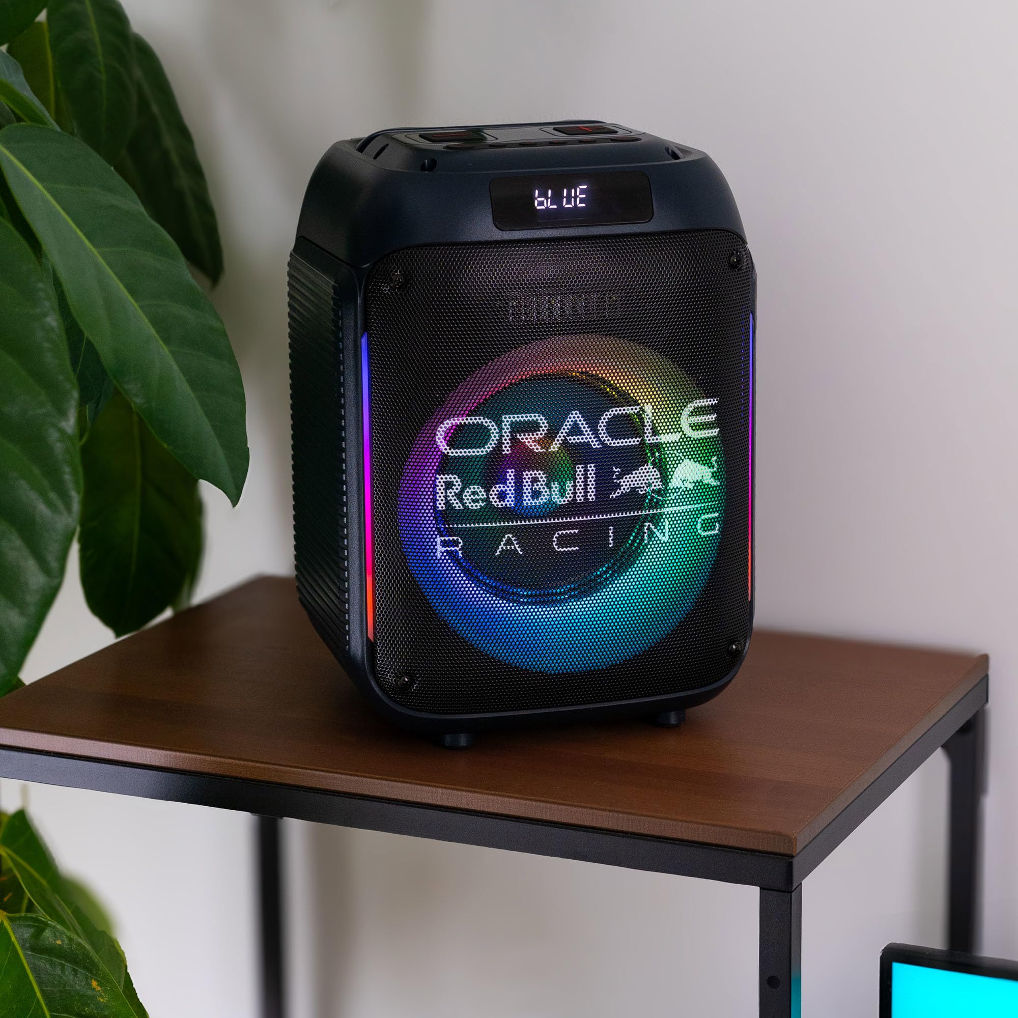 Oracle Red Bull Racing Party Bluetooth Lautsprecher mit LED Lichtern - Maximale Leistung 40 W - USB, FM, TWS & Fernbedienung