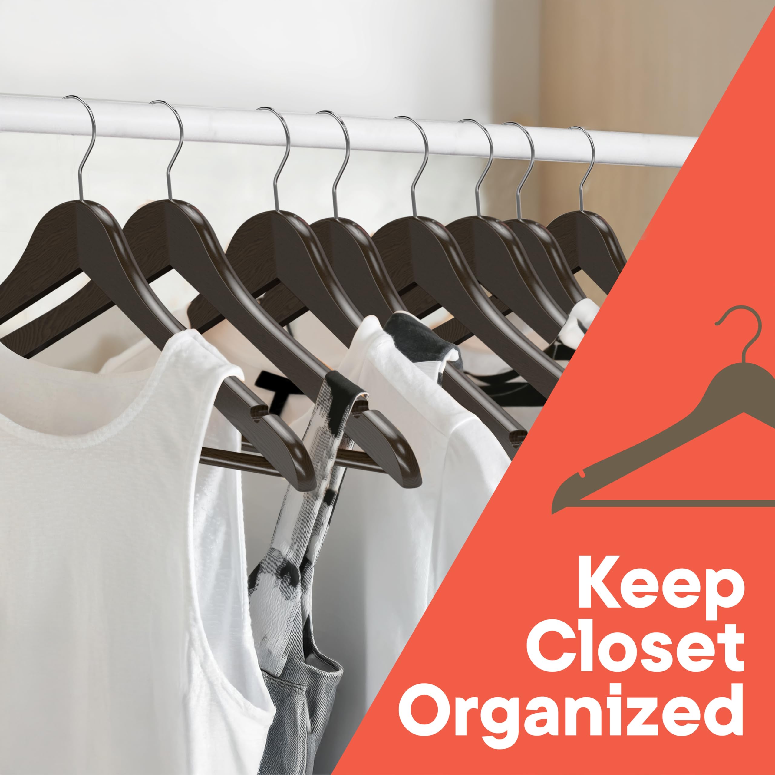 Perchas Leroy Merlin Perchas De Madera Natural, Paquete De 50