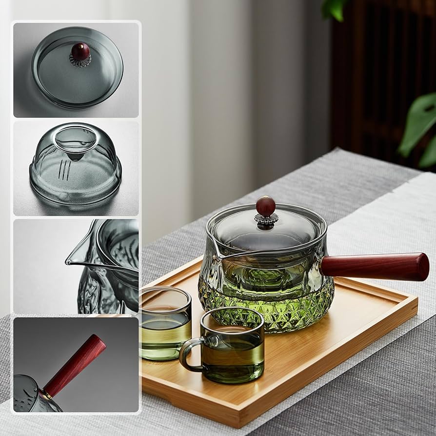 Amazon | ポカロティー 横手急須 耐熱ガラス ティーポット 360 kyusu