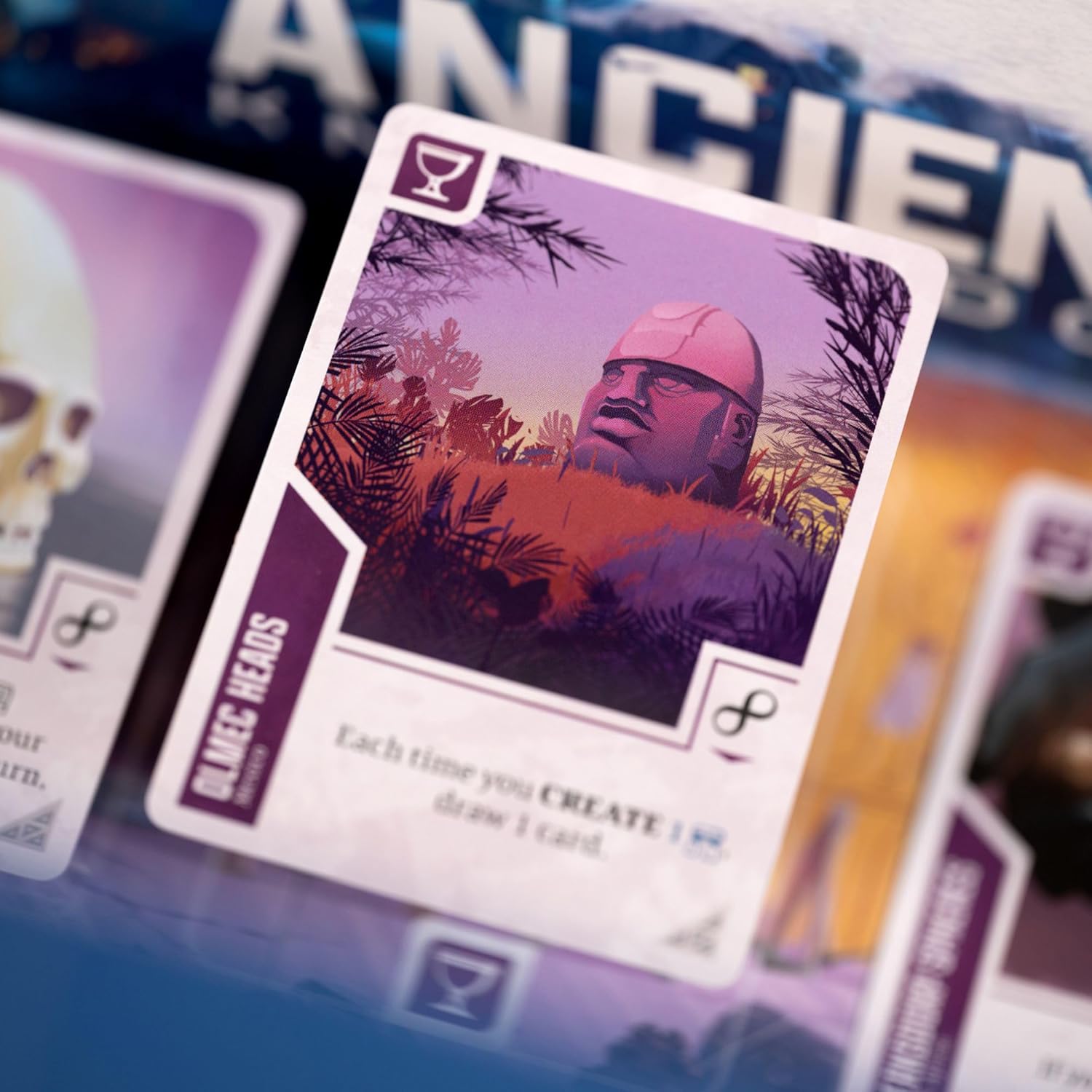 IELLO: Ancient Knowledge Strategy Card Game - Tableau Building, Historic Monuments, Ages 12+, 2-4 Players, 30 Min Per Player