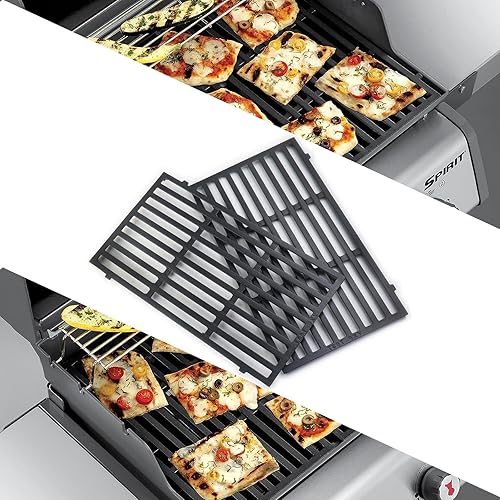 Piezas de repuesto de rejillas de parrilla para Weber GS4 Spirit II 200 Series, Spirit II ES-210, ES-220 (control frontal montado), rejillas de