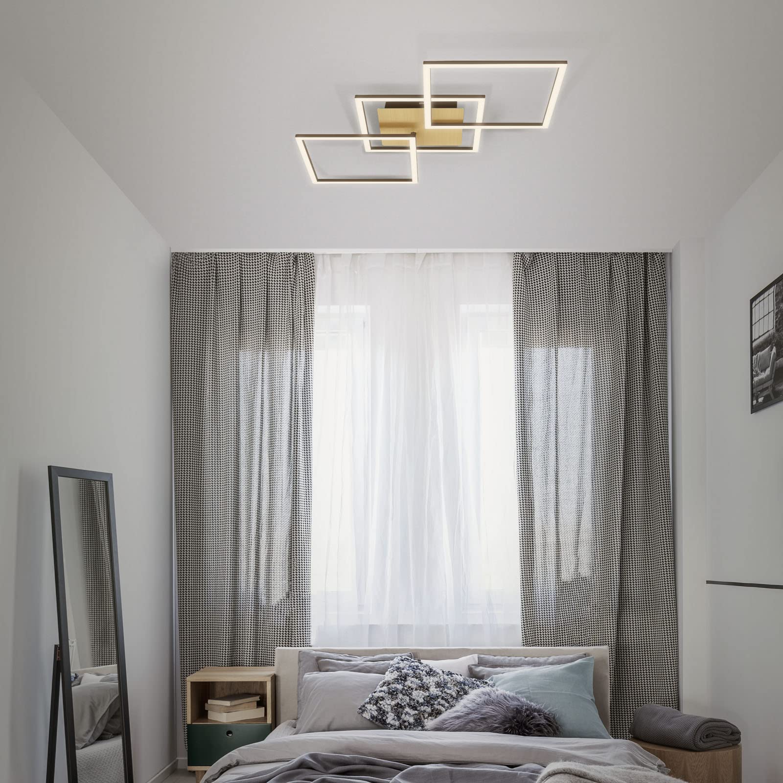 Traploos dimbare LED vloerlamp Idana
