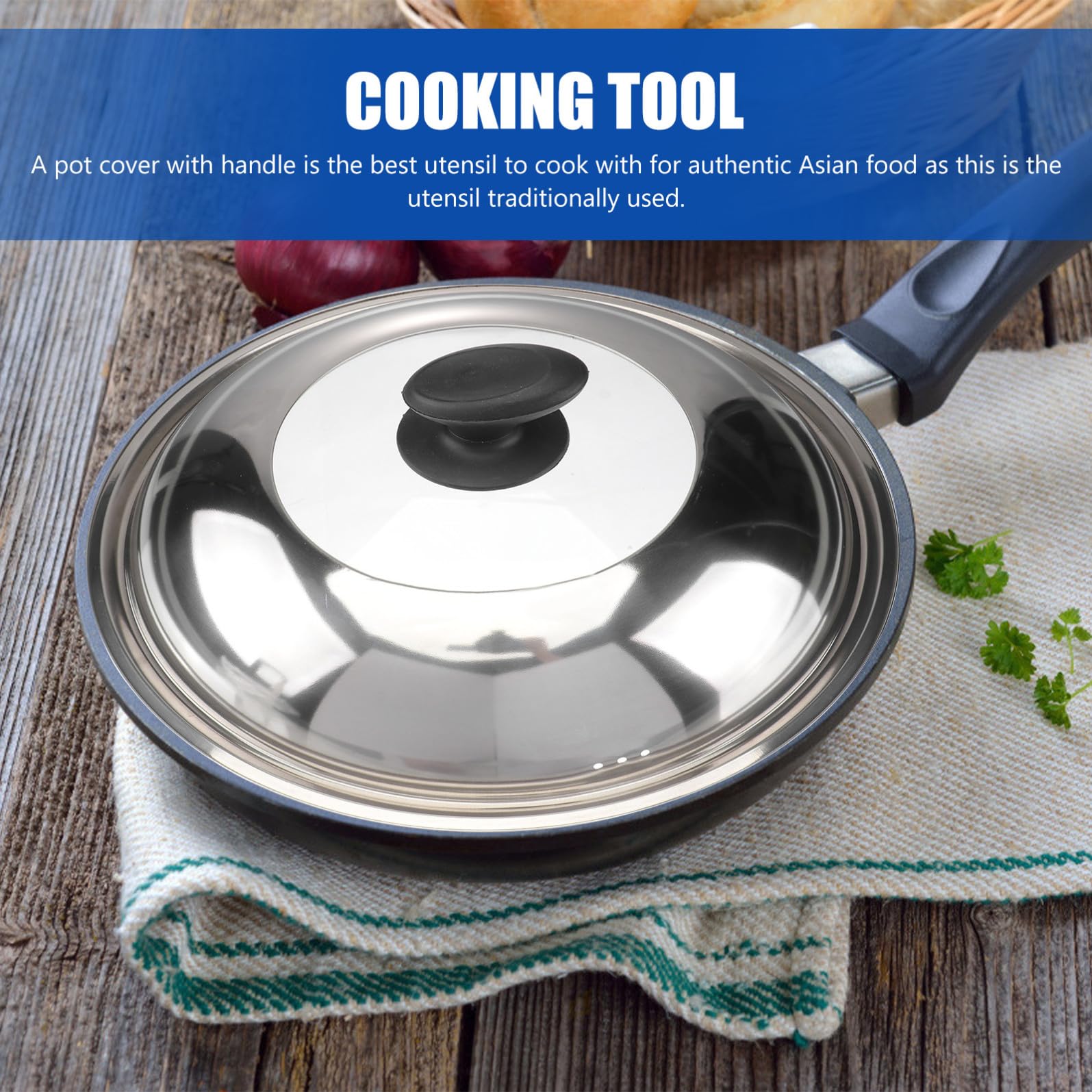 Zerodeko Coperchio in Acciaio Inossidabile per Pentole e Wok, Antispruzzo e Trattenimento Vapore, Design Elegante e Superficie Liscia per Cucina Efficiente