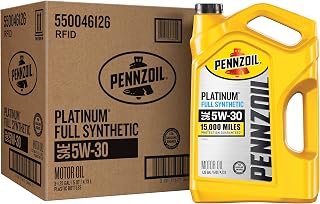 Pennzoil Platinum Full Synthetic 5W-30 Motor Oil, 5 Quart