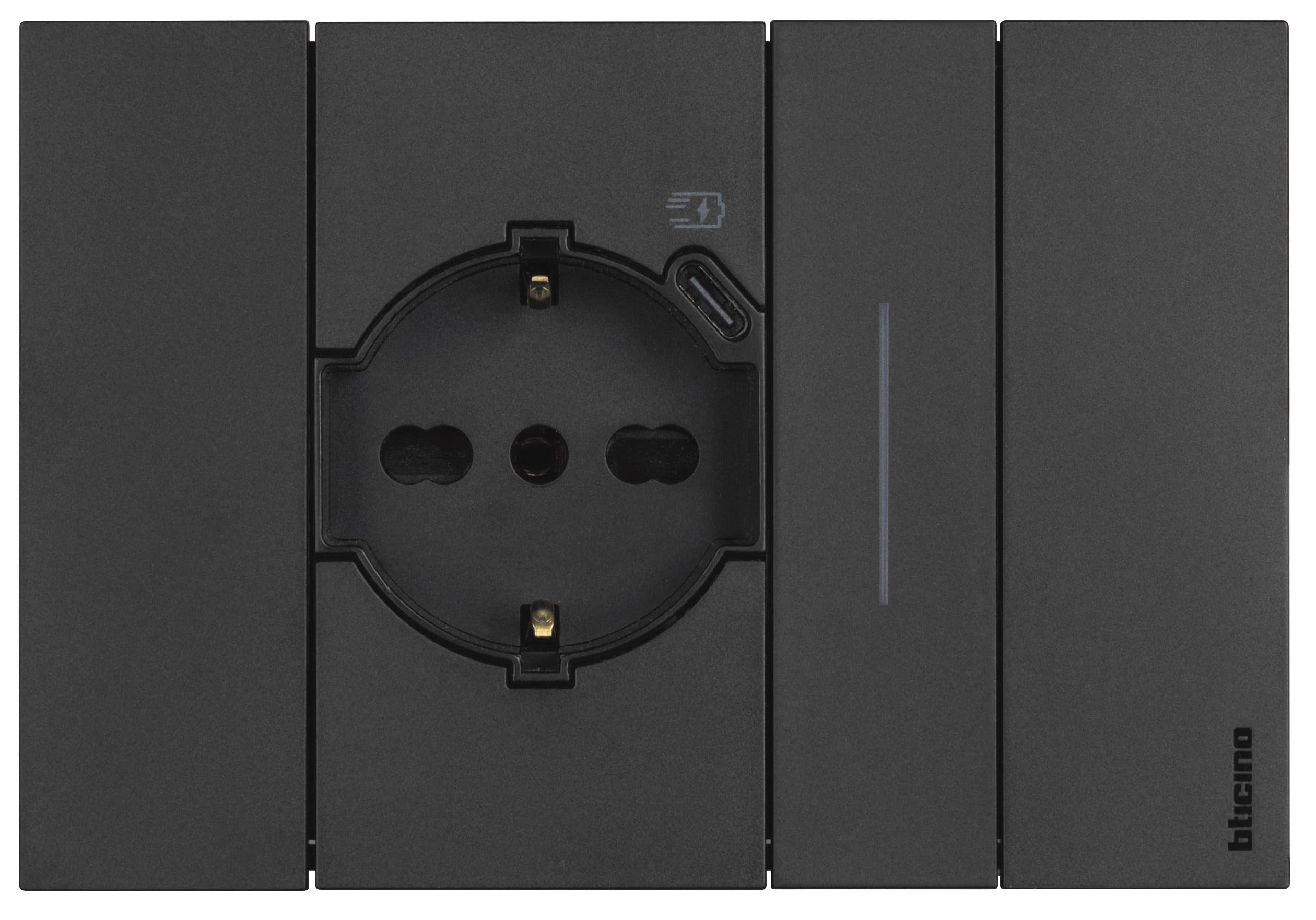 Toma USB 4Box CCA 20W Para Bticino Living Now Con Tapa 4BUSB20WCCA.K