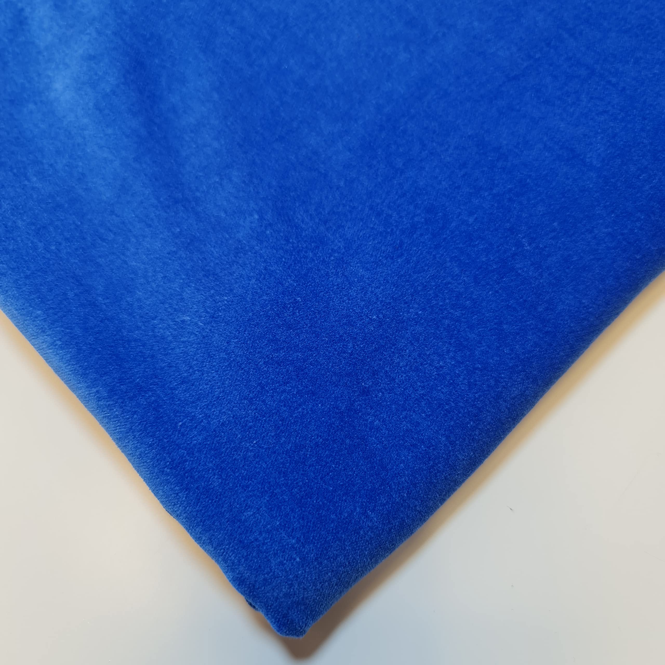 Tessuto in 100% velluto di cotone, 5 m, per costumi, vestiti, artigianato, tappezzeria, 111,8 cm (blu reale)