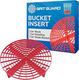 Grit Guard The Original Red Bucket Insert - 10" Diameter Car Wash Bucket for Car Washing, Detailing Compatible with 3.5, 4, 5 and 6 Gallon Buckets