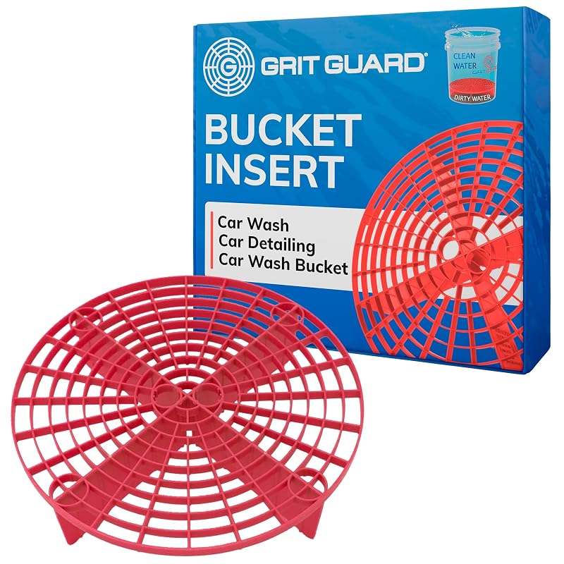 Inserto para Balde de Lavagem Automotiva Grit Guard The Original Red, Compatível com Baldes de 13,2 a 22,7 L, Vermelho