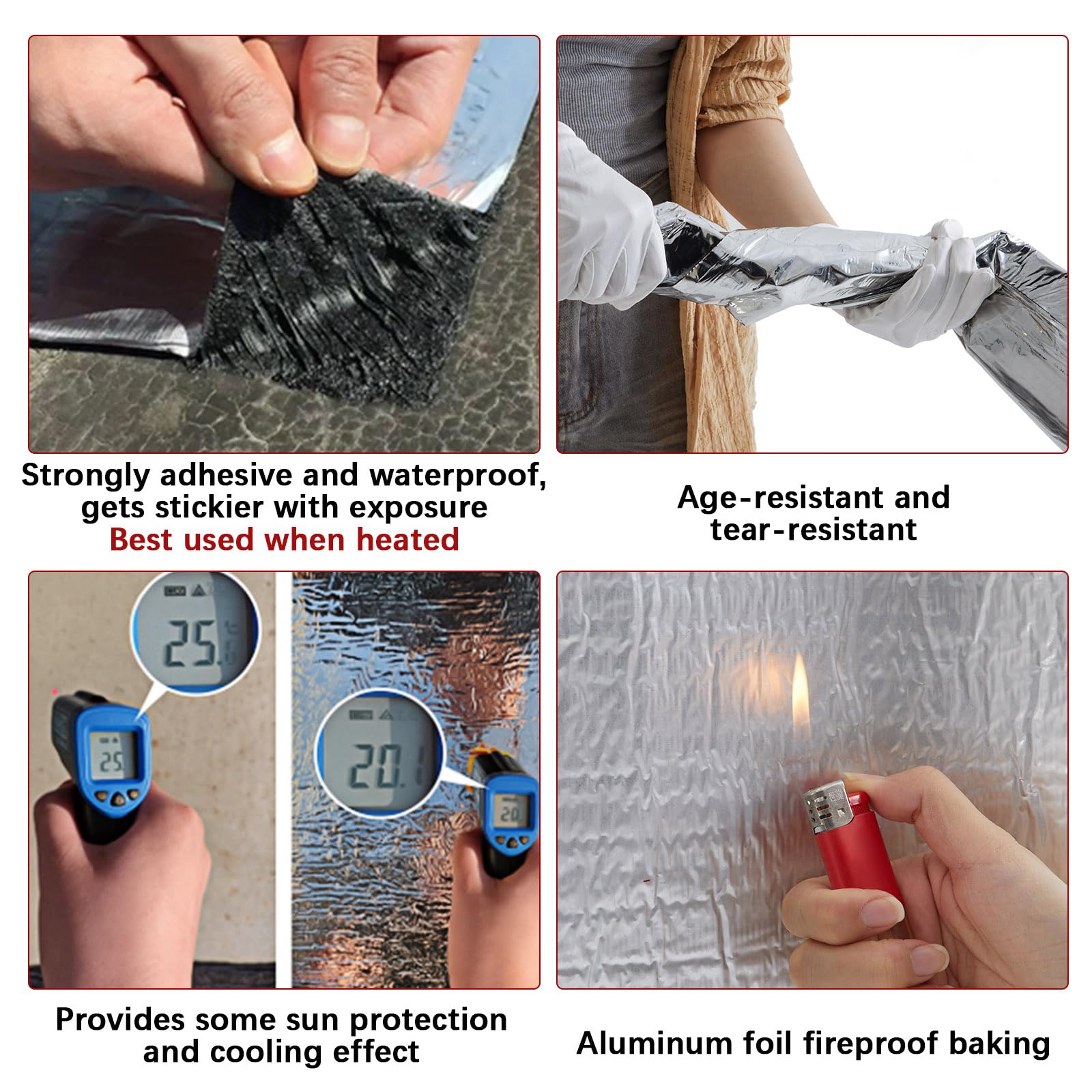 Rollo sintético impermeable para techo, membrana impermeabilizante autoadhesiva de 39 x 390 pulgadas, fácil de despegar y sellar para techos planos, cobertizos, RV, metal y techos inclinados