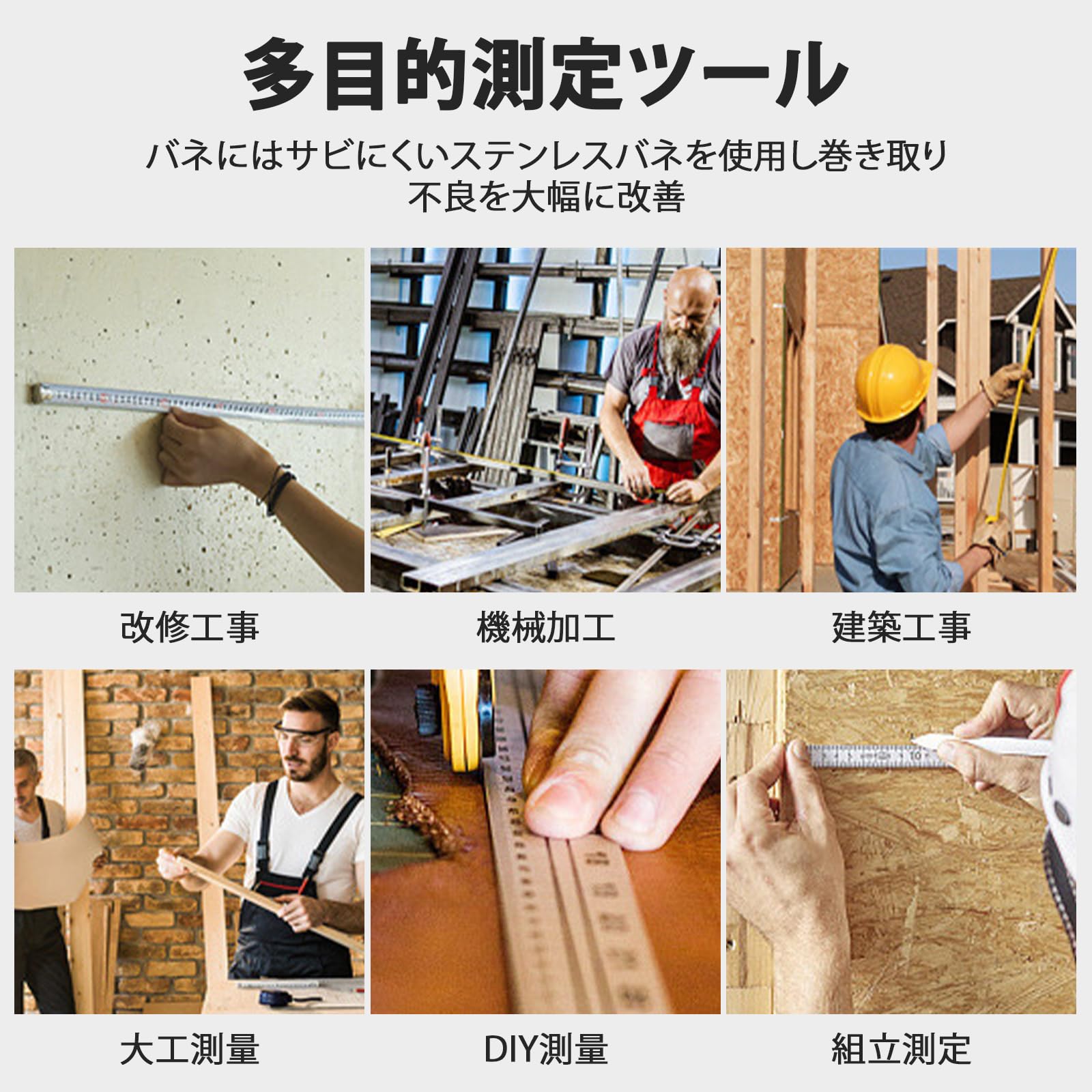 Amazon.co.jp: メジャー 5m 距離測定器 5m*19mm 巻き尺 自動巻取式 