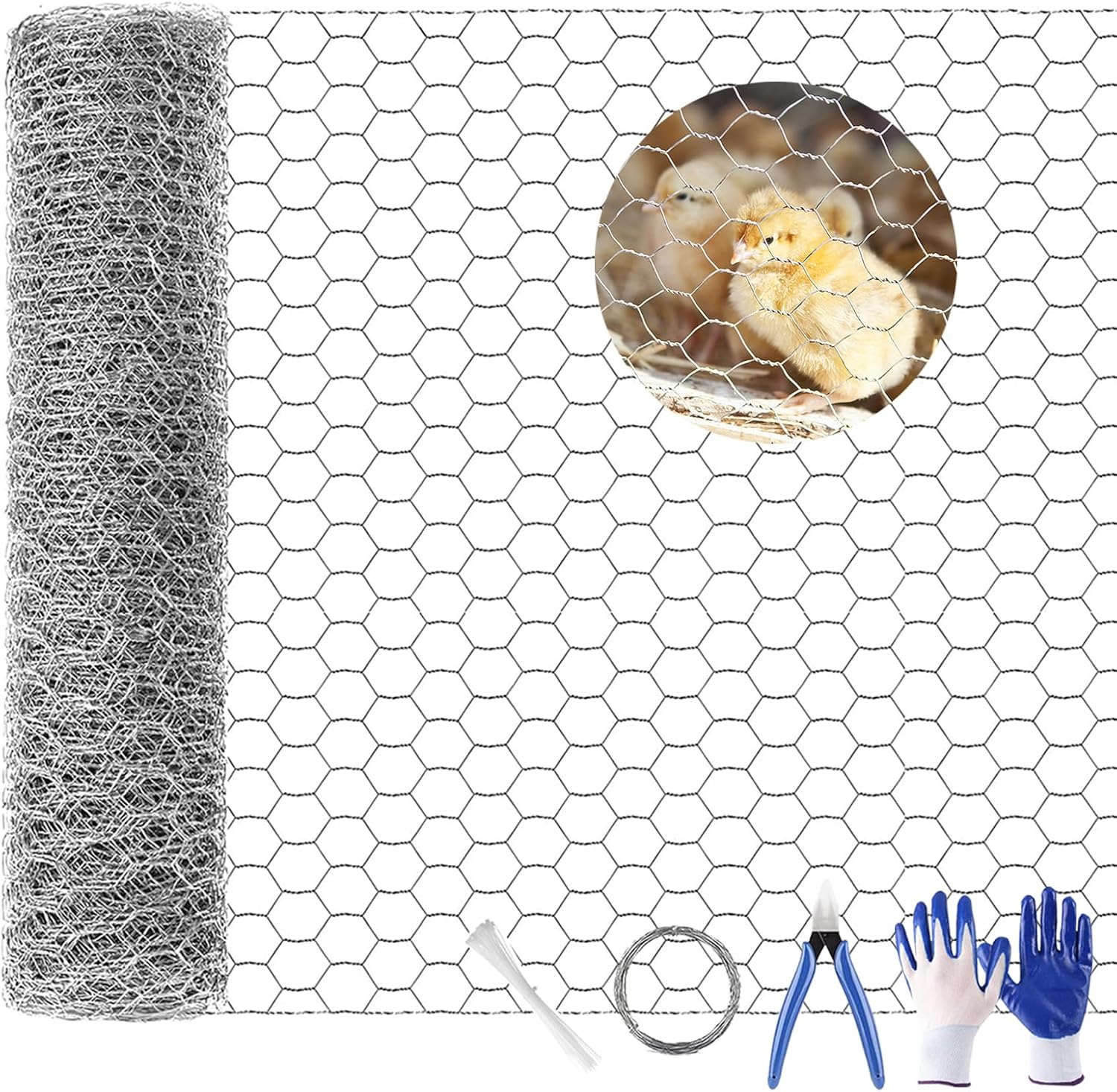 SUNNY GUARD Chicken Wire 13.7 in x 393.7 in,AntiRust