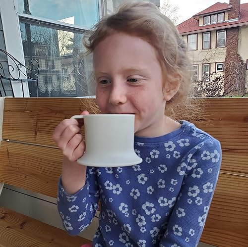 Miniatura 7 de Vaso para niños, taza de té y taza para niños pequeños  Juego de 3 tazas aptas para lavavajillas y microondas  3 tazas de base ancha para niños