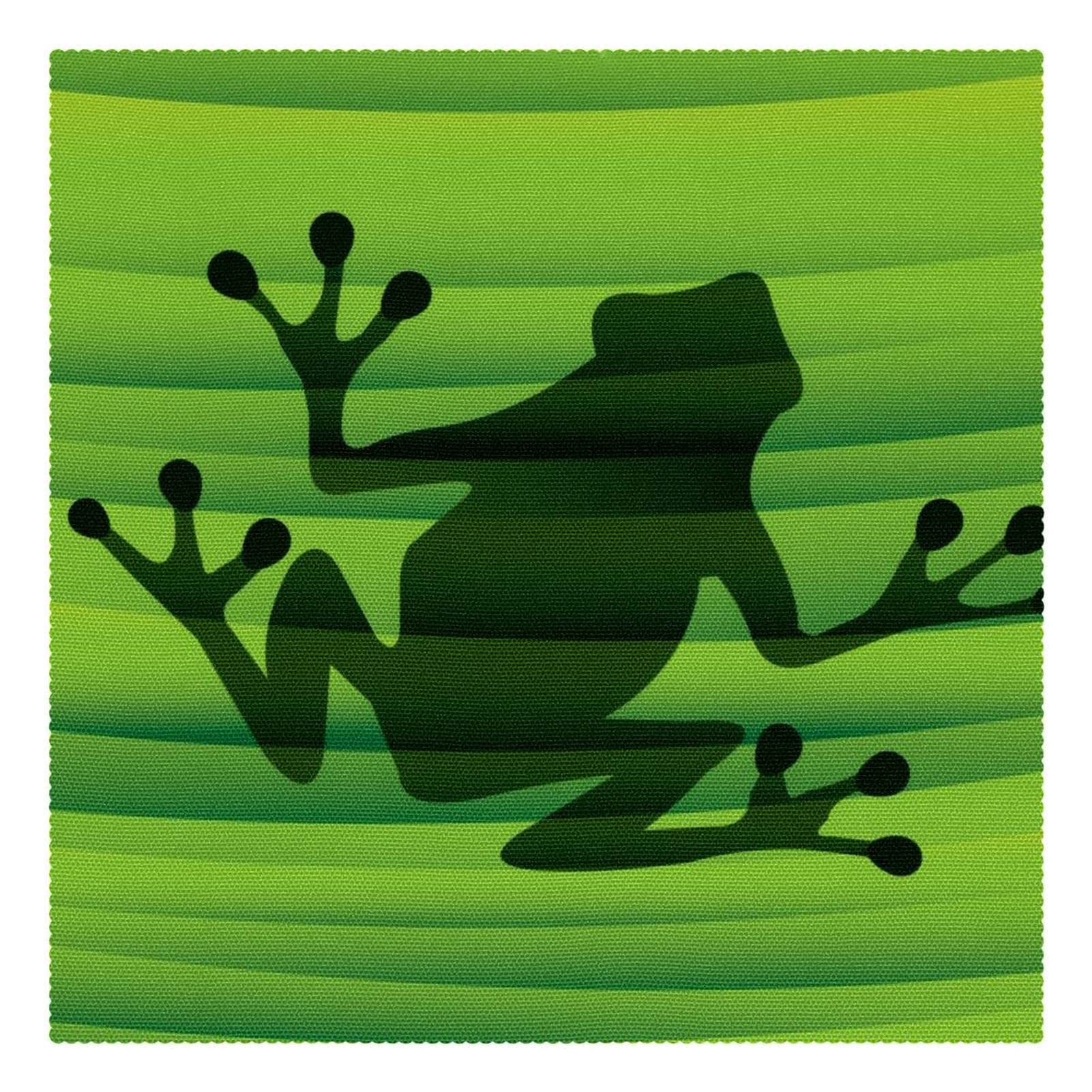Set de table grenouille verte au design abstrait et finitions soignées