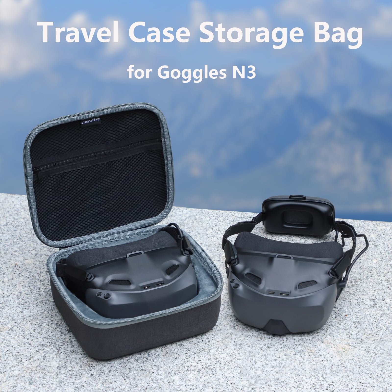 ZJRXM Funda para DJI Goggles N3, bolsa de almacenamiento portátil, bolsa de protección portátil para DJI Goggles N3