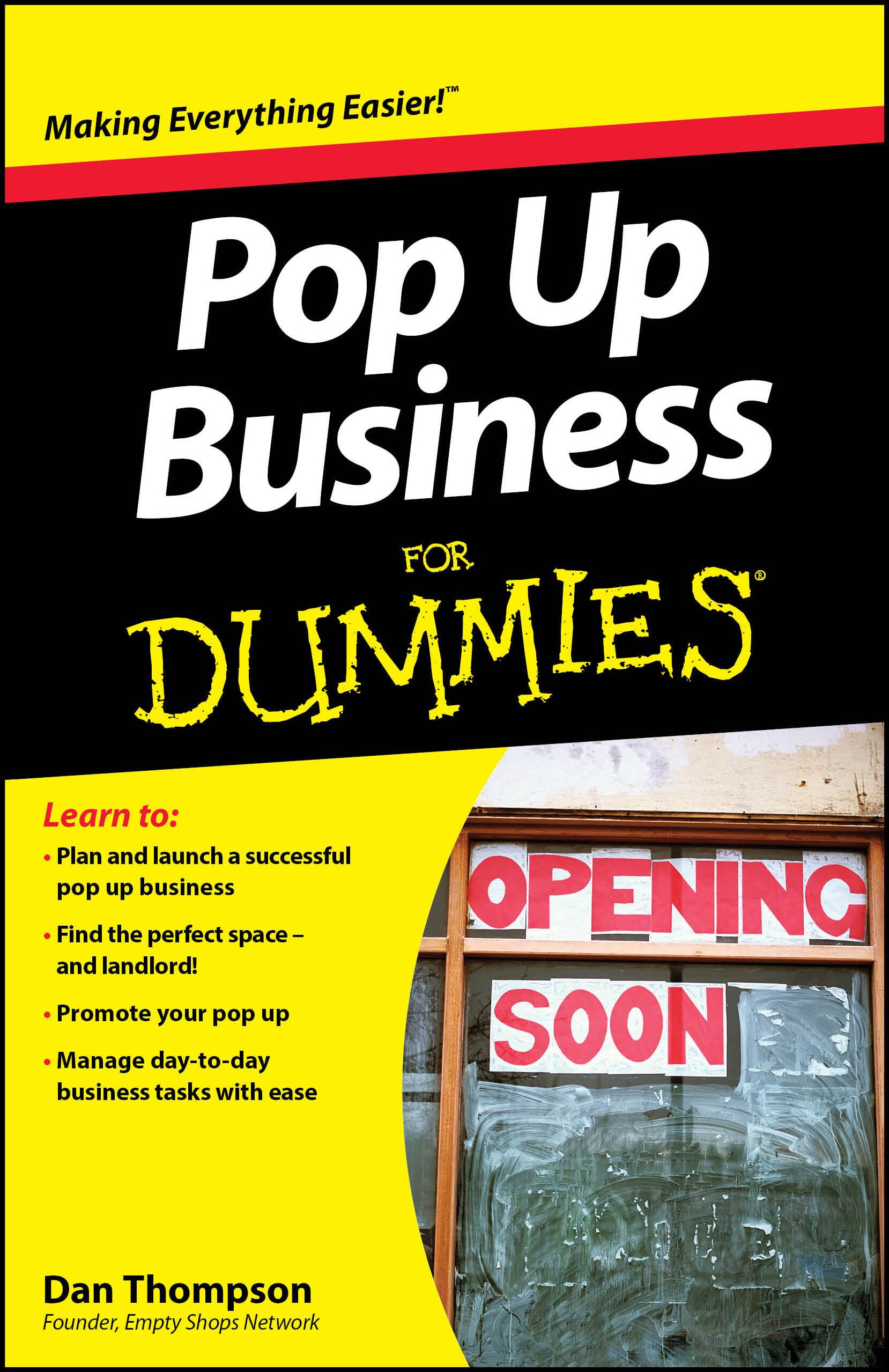 Dan Thompson - Pop-Up Business For Dummies - Paperback Book