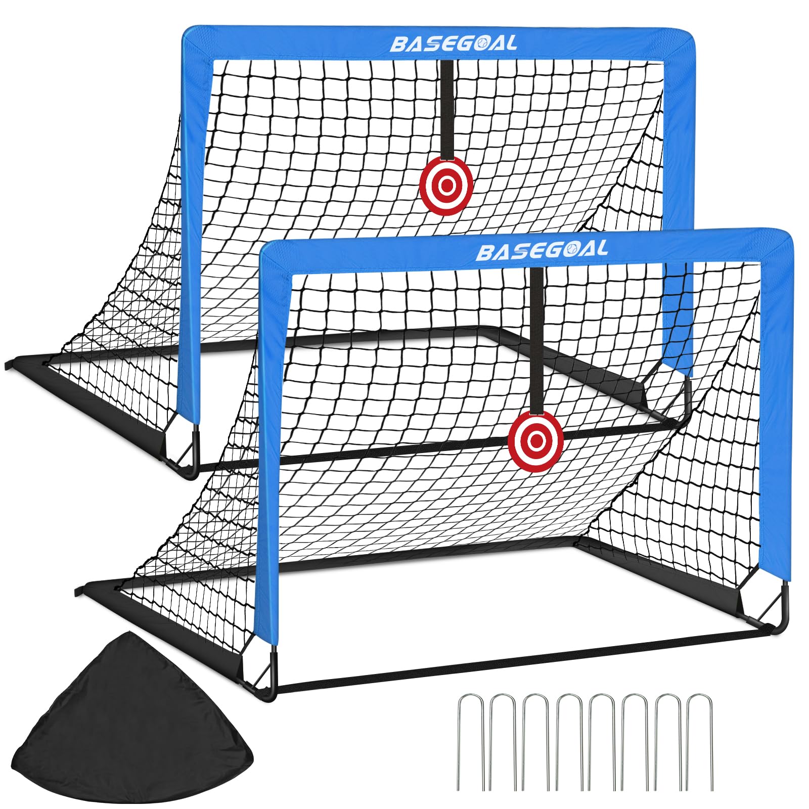 Porta da Calcio Pieghevole 120x90 cm per Bambini, Porte da Giardino con Borsa