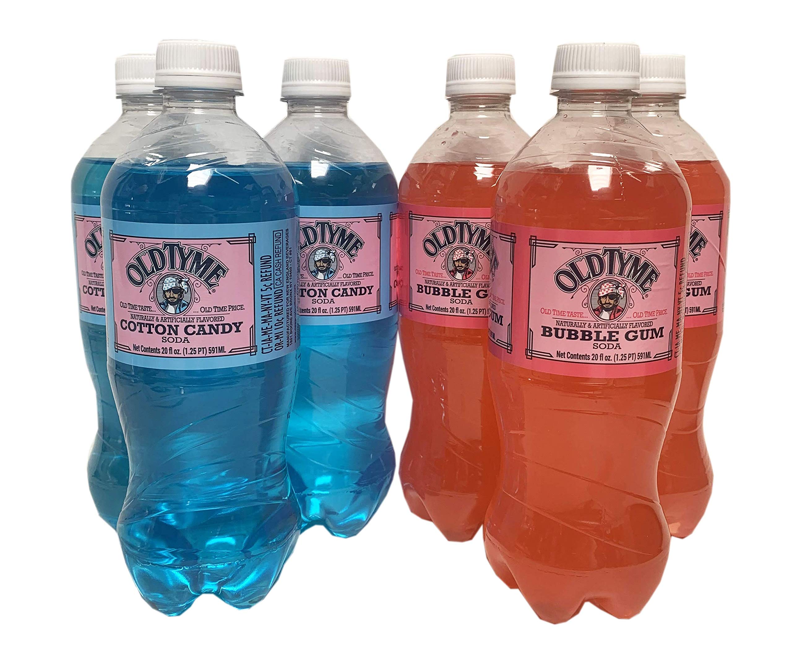 Old Tyme Bundle 6-Pack (3 Bubblegum & 3 Cotton Candy)