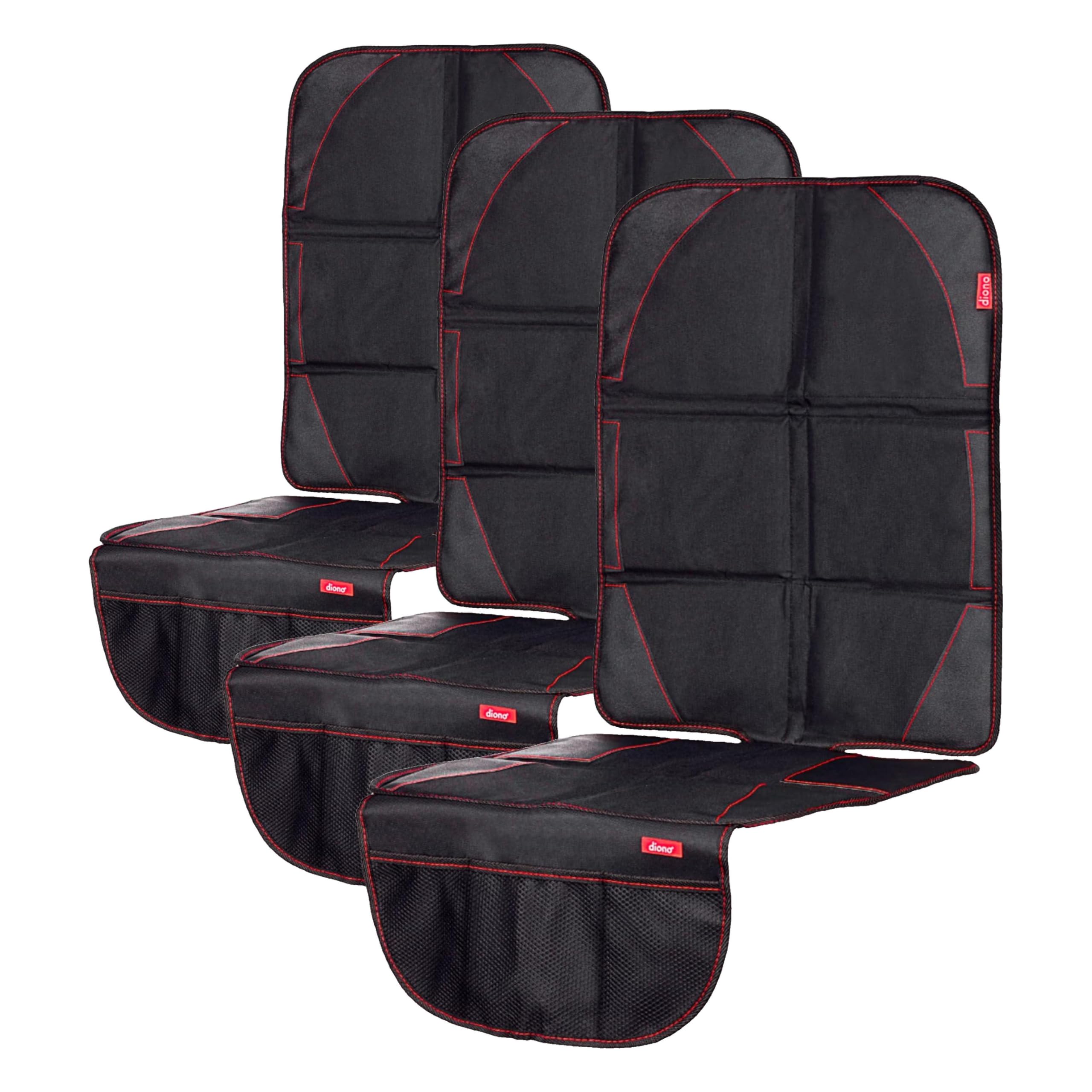 Diono Ultra Mat Complete Back Seat Upholstery Protection from Child Car Seats and Pets, Crash Tested, Premium Ultra Thick Padding, Durable, Water Resistant, Anti-Slip, 3 Mesh Storage Pockets