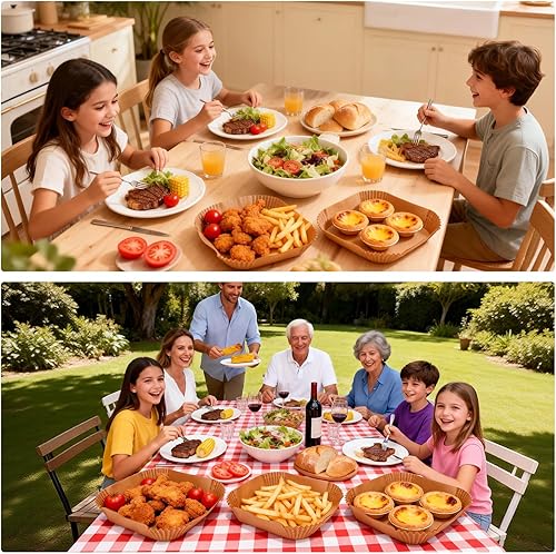 Miniatura 7 de Forros para freidora de aire, 125 forros desechables para freidora de aire para panaderos caseros, revestimiento antiadherente de 8 pulgadas,