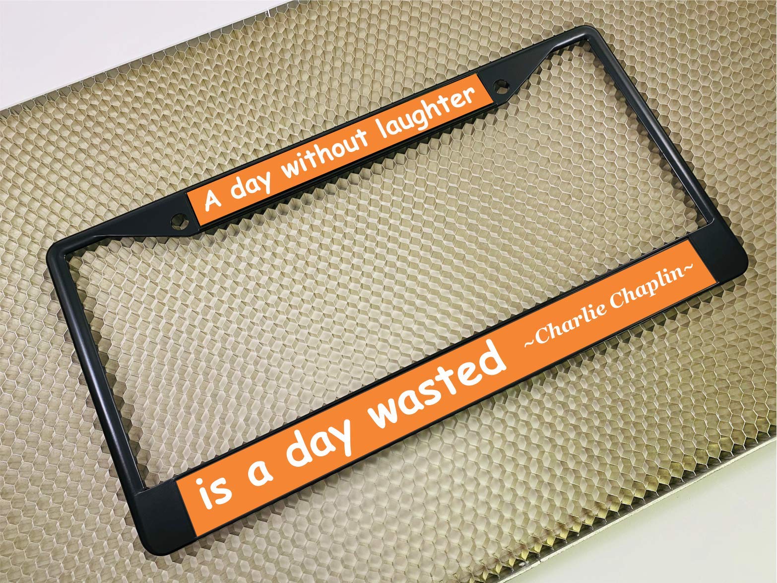 Custom Personalized Metal Laser Engraved Car License Plate Frame with Free caps - Picture 127 of 132