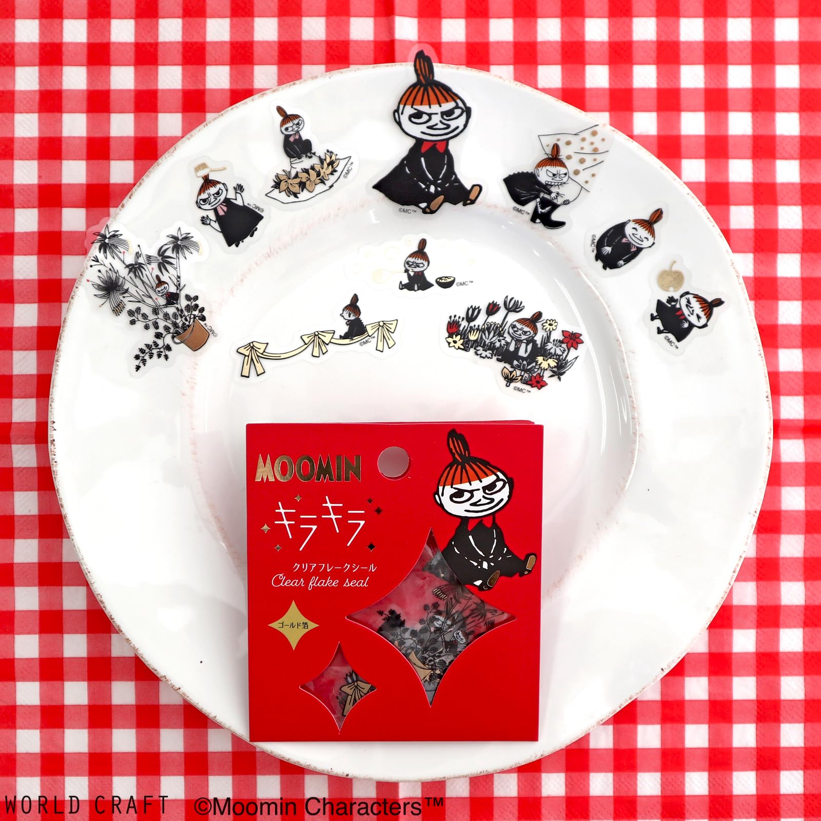 Amazon | ワールドクラフト シール ムーミン キラキラフレークシール