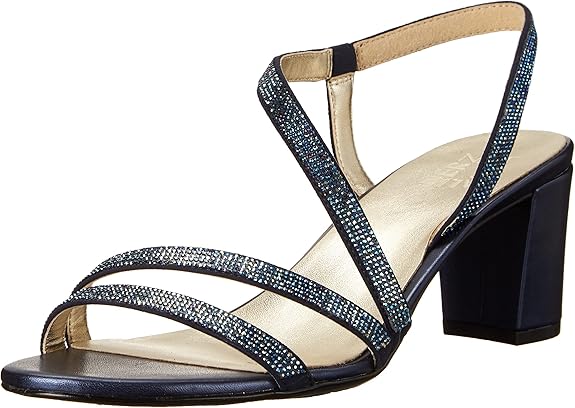Naturalizer Womens Vanessa2 Rhinestone Embellished Strappy Heeled Sandal