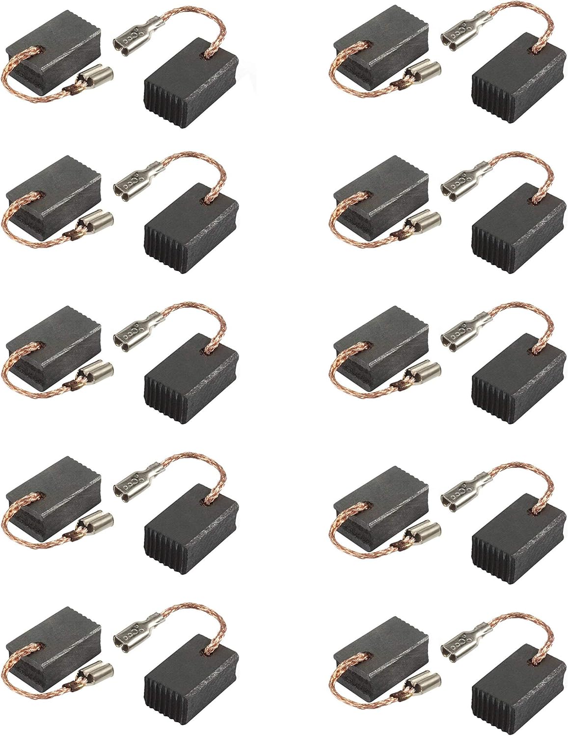 20pcs Motor Carbon Brushes for Electric Motor, Angle Grinder Replacement Carbon Brush, Power Tool Part, 13mm x 9mm x 6mm