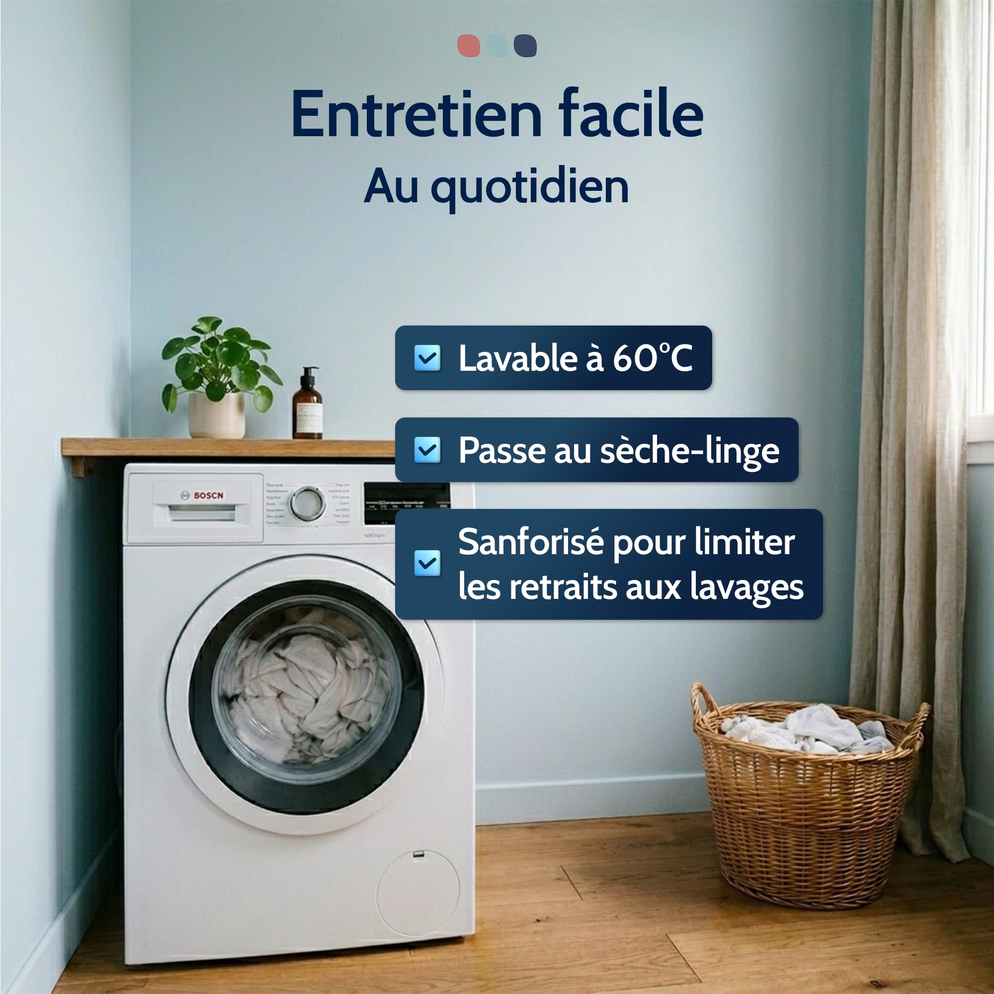 Linge des Familles – Protector de colchón 160 x 200 cm – Impermeable y transpirable – Grandes gorros – Forma sábana bajera – Certificado OkTex ®