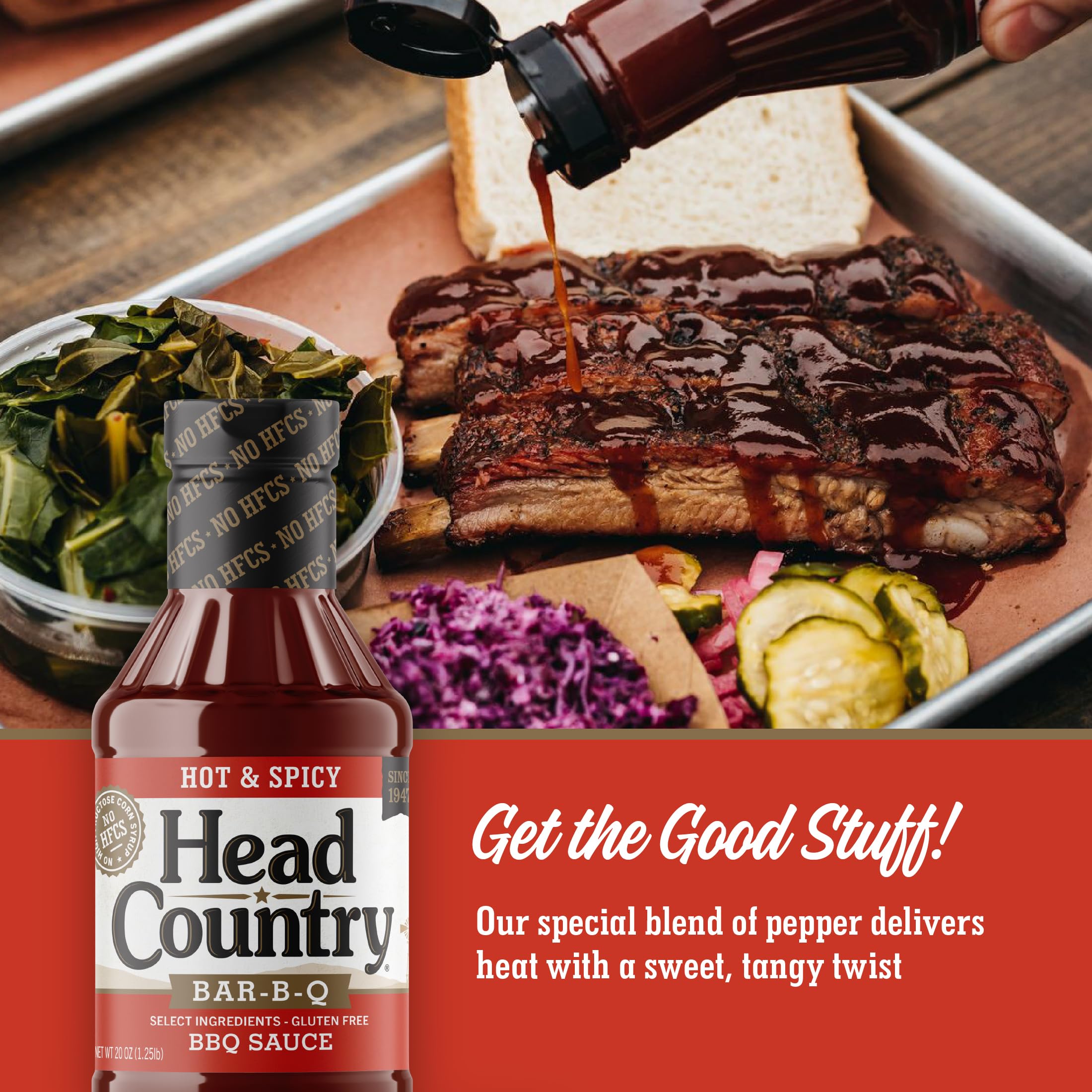 Head Country Hot & Spicy Bbq Sauce 567g