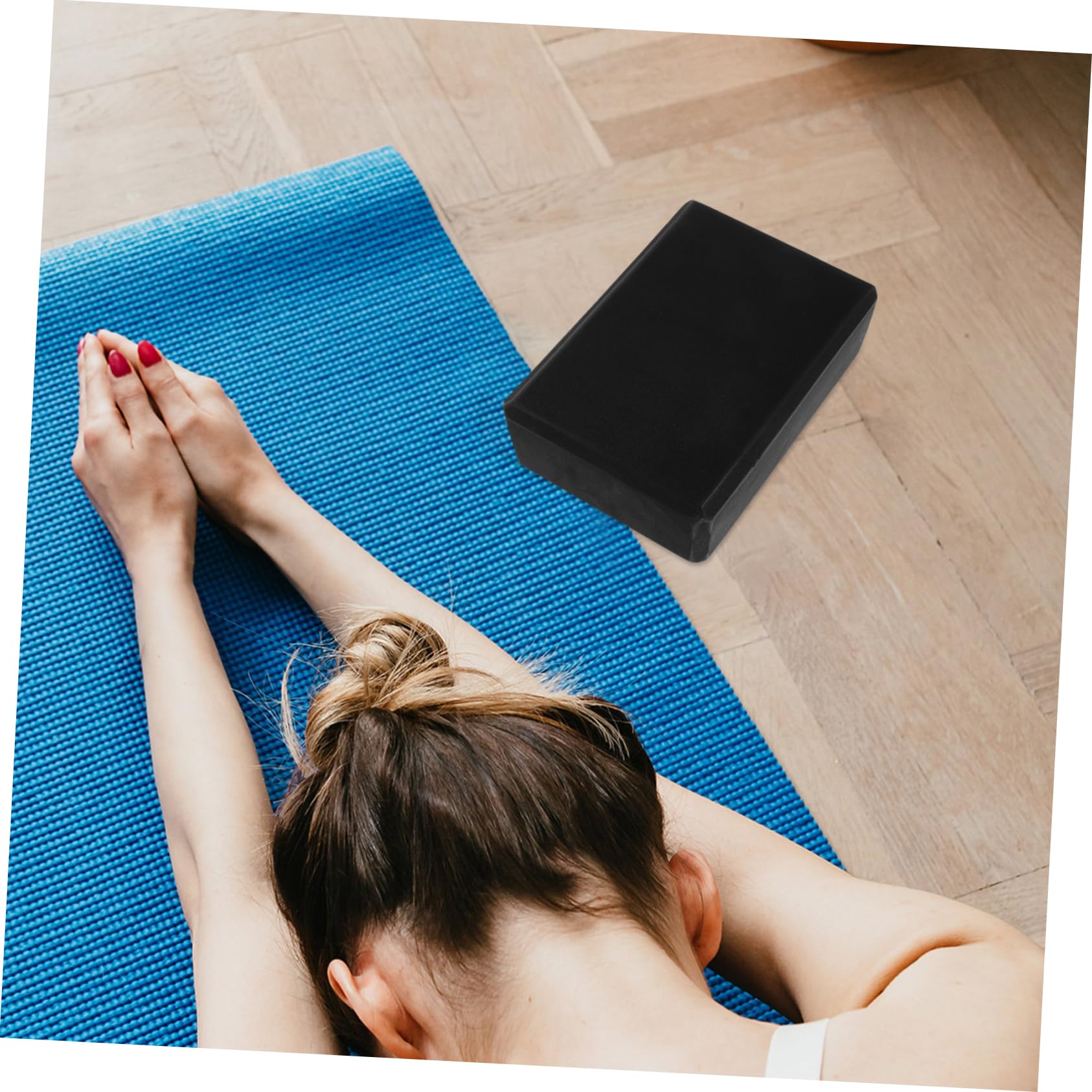 Sosoport Mattoncino per Yoga in Eva ad Alta Densità Superficie Liscia, Set da 6 Pezzi per Esercizi di Yoga e Fitness per Donna Colore Casuale