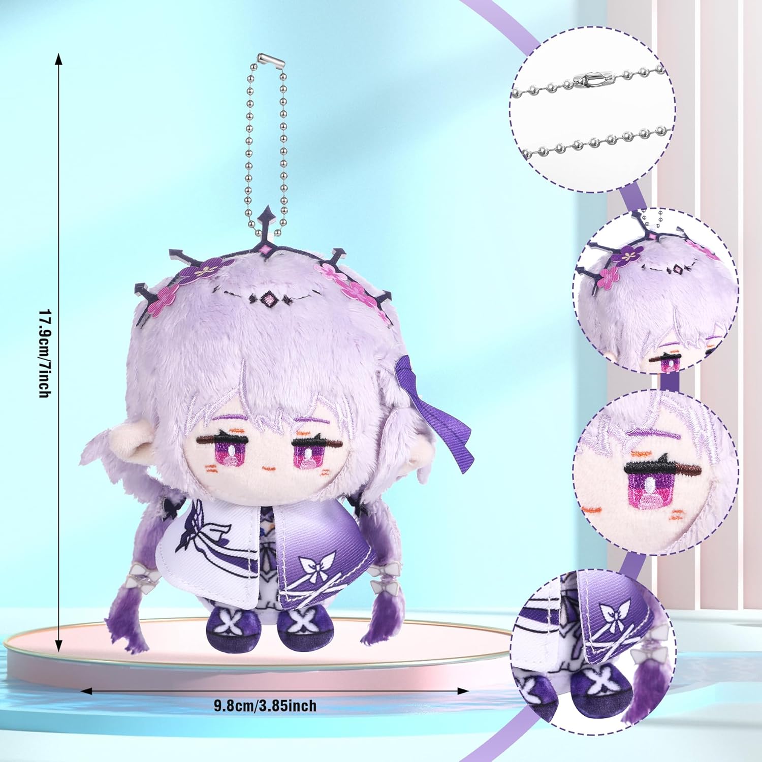 UTIEHD Anime Game HSR Character Keychain Pendant, 4 Inch Collectible Figure for Backpacks Bags and Keys for Fans - Image 2