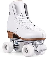 PAPAISON Deluxe 2-Layer Microfiber Leather Roller Skates for Women, Men, Kids & Adults - Quad Retro Skates Indoor/Outdoor