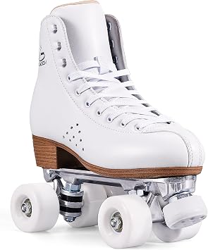 PAPAISON Roller Skates for Women and Men, Deluxe 2 Layer Microfiber Leather Double Row-Classic Roller Skates for Girls, Professional Outdoor Indoor Quad-Skates for Kids & Adults...