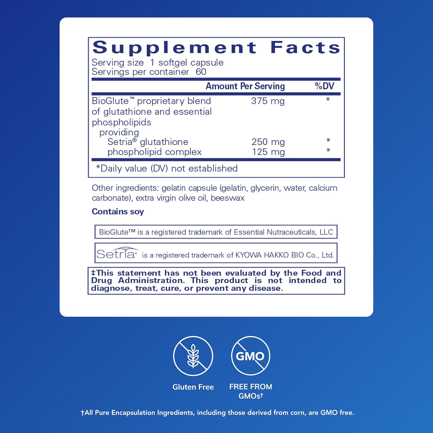 Pure Encapsulations Liposomal Glutathione - Immune Support & Liver Detox* - Antioxidant Protection - with Setria Glutathione - Non-GMO - 60 Softgel Capsules - Image 2